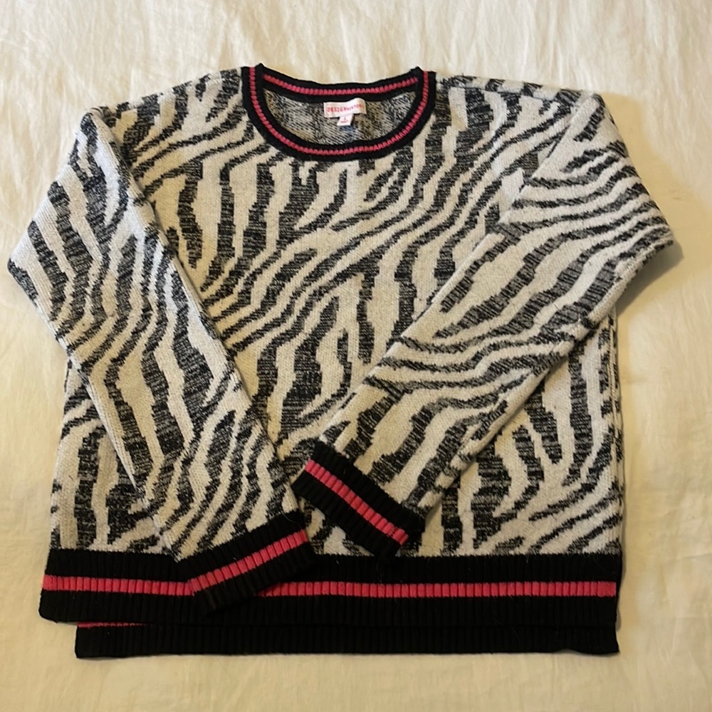 Design History zebra sweater.